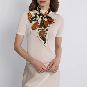 Oranges & Lemons - Large Silk Ribbon