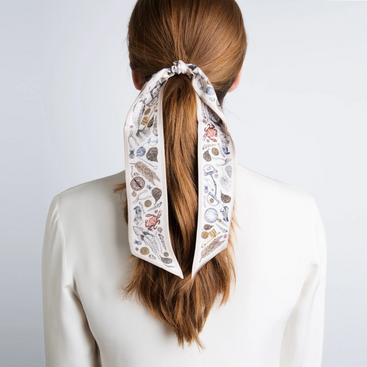 The Alligator's Empire Silk Ribbon Small in Laurel/Canvas