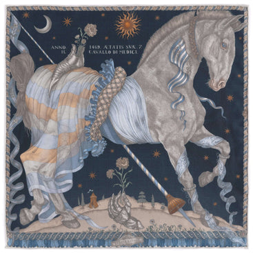 The Celestial Steed Scarf in Celadon/Salt - 42 cm