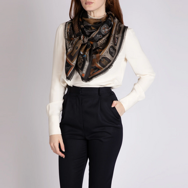 The Faithful Lamb Silk Twill Shawl 135