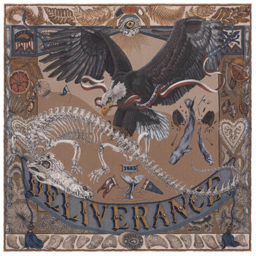 The Scrimshaw Skeleton - Neckerchief/Pocket Square