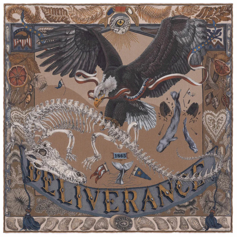 The Scrimshaw Skeleton - Neckerchief/Pocket Square