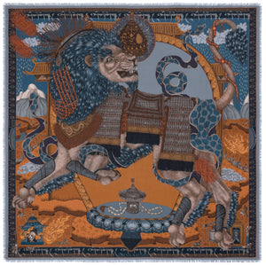 Pre-Order: Sabina Savage Wool Silk Scarf - 135 x 135 cm