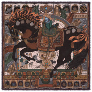 Pre-Order: Sabina Savage Wool Silk Scarf - 135 x 135 cm