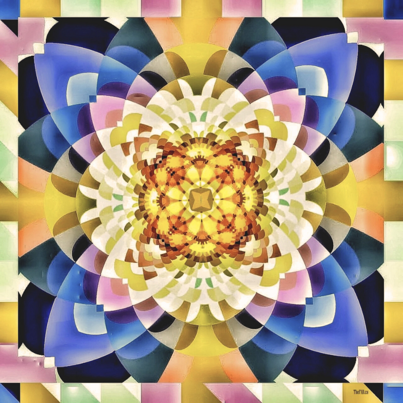 Yellow & Blue Mare Cotton Silk Shawl