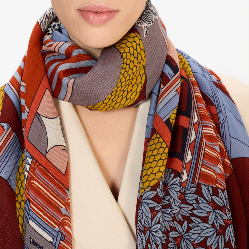 Nicolas Wool Scarf 100 in Autumn