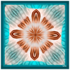 Blue & Copper Mare Silk Crêpe Scarf
