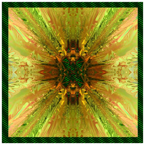 Forest Green Terra Silk Crêpe Scarf