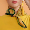 Forest Green Terra Silk Crêpe Scarf