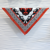Red, Black, & White AKM Museum Silk Crêpe Scarf