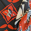 Red, Black, & White AKM Museum Silk Crêpe Scarf
