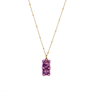 The Gummy Necklace - Gold Base - Short