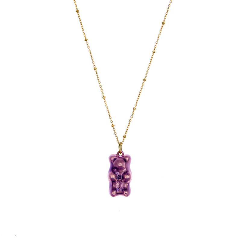 The Gummy Necklace - Gold Base - Short