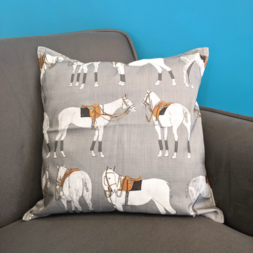 Polo Ponies Cushion Cover