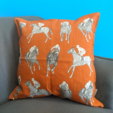 In Full Flight Cushion Cover - Burnt Orange