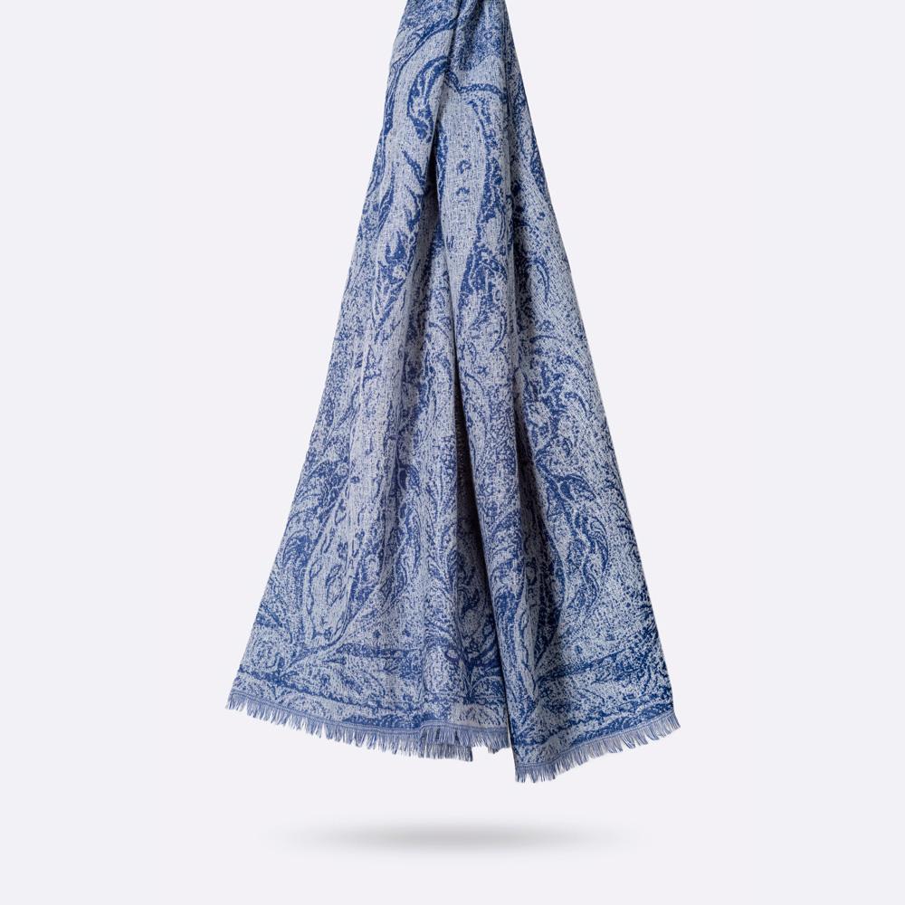 Absolute Cashmere & Wool Jacquard - Blue