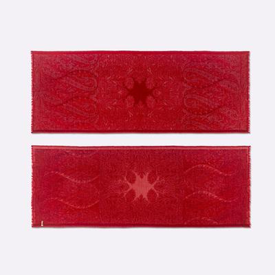 Absolute Cashmere & Wool Jacquard - Rouge