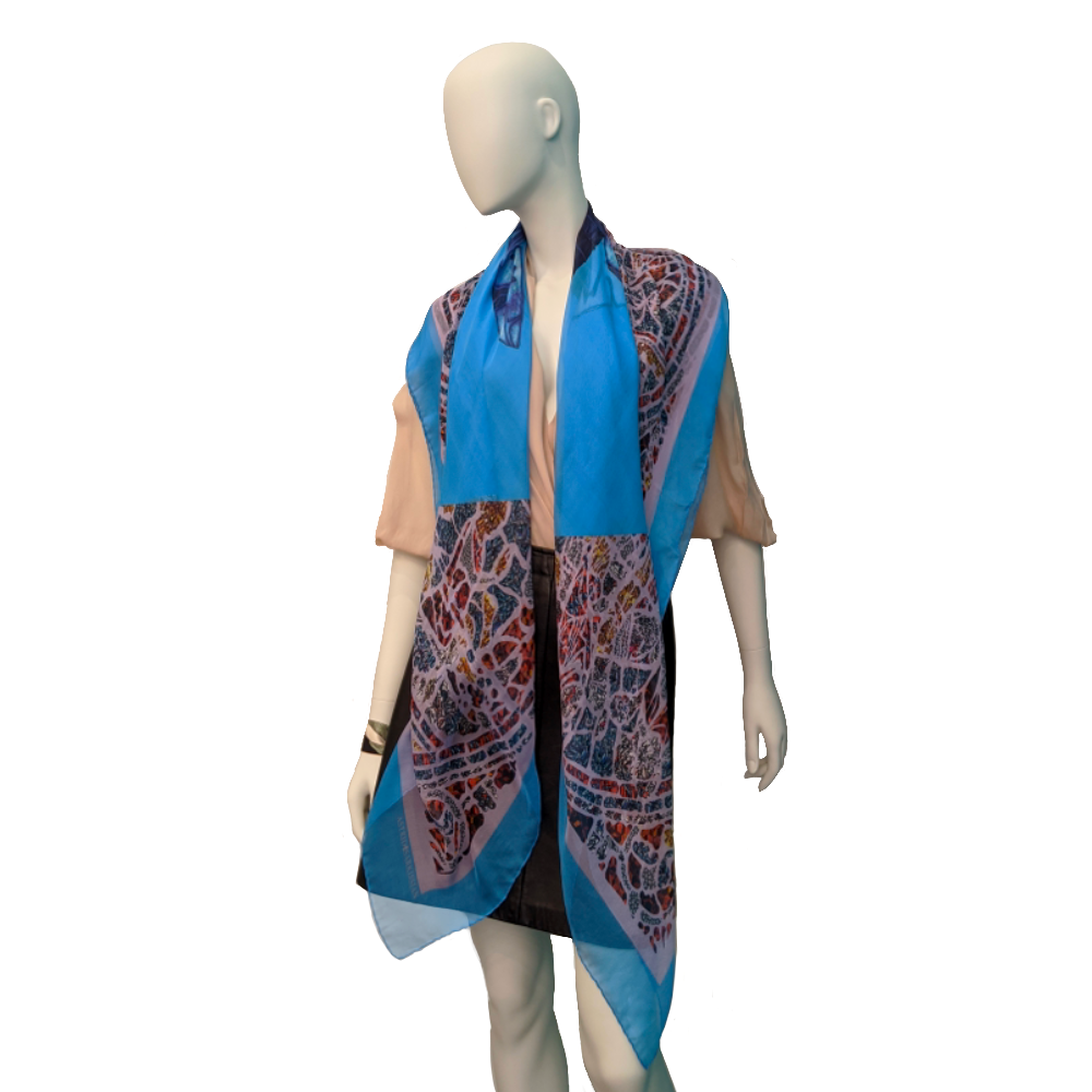 Mith Oversized Silk Chiffon Scarf