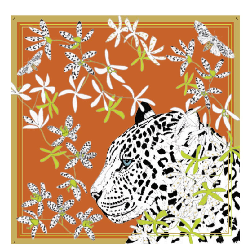Leopard Silk Scarf