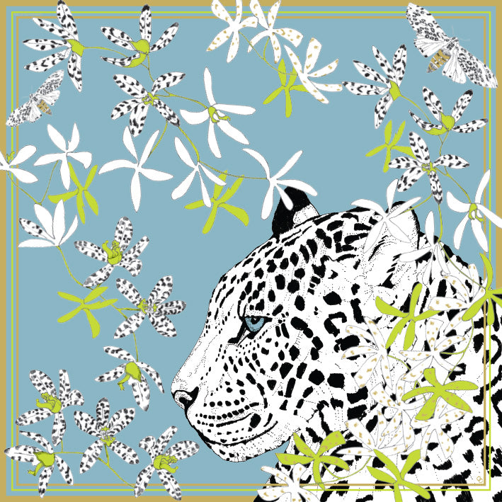 Leopard Silk Scarf