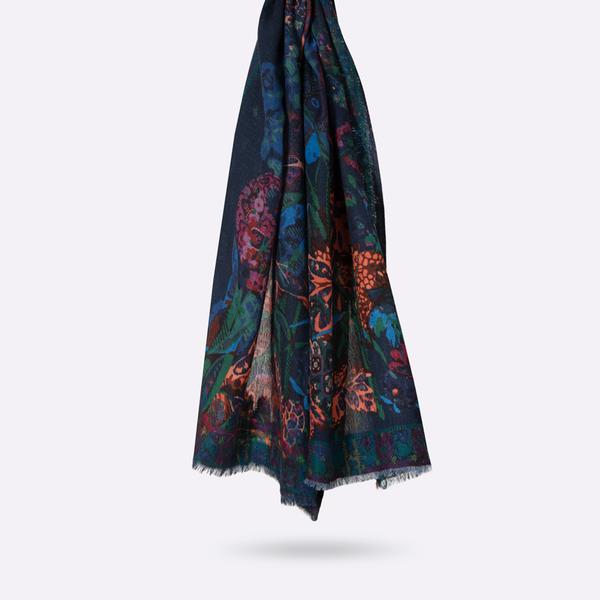Prodige Cotton & Wool Scarf - Green