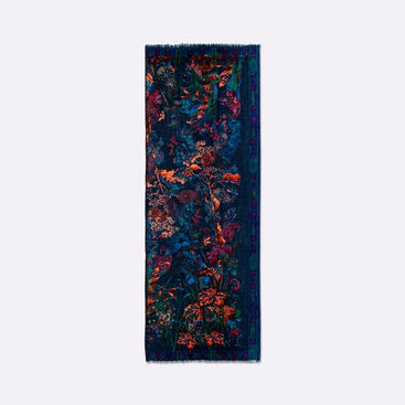 Prodige Cotton & Wool Scarf - Green