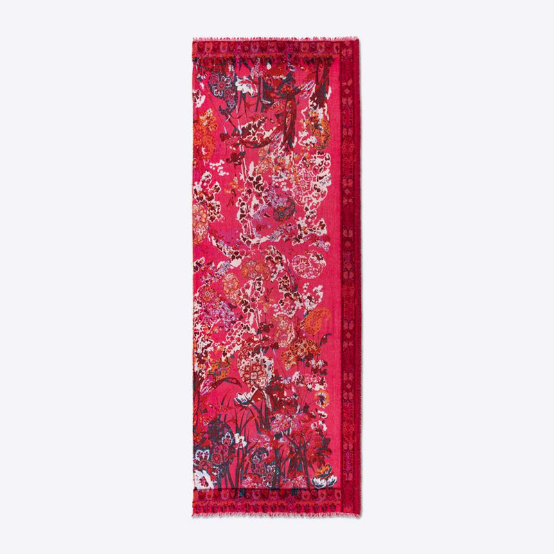 Prodige Cotton & Wool Scarf - Rose Indien