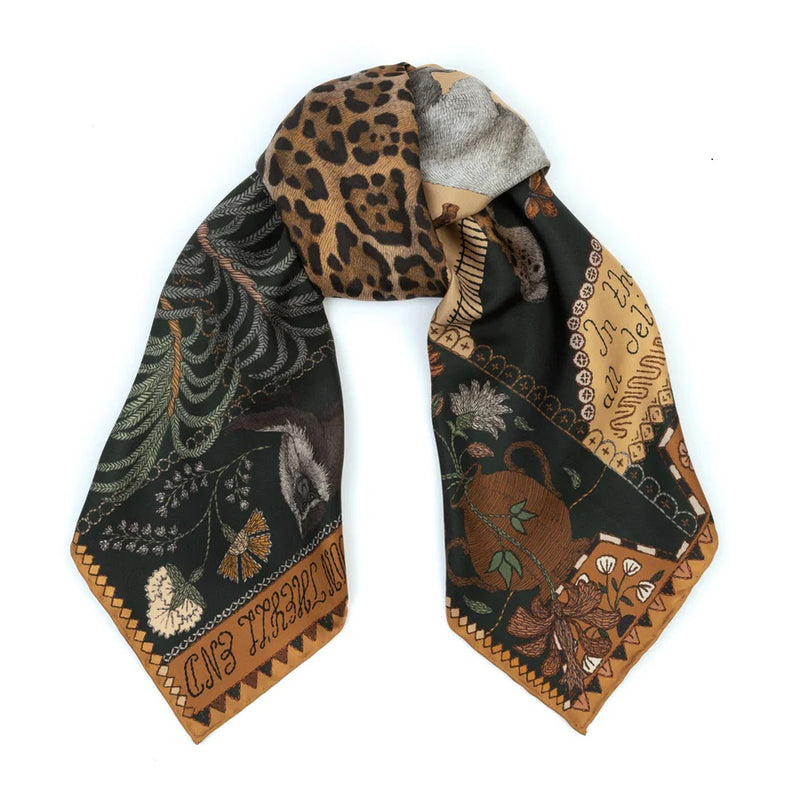 The Jaguar's Paradise - 90cm x 90cm Silk