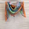 Island Life: Beneath the Water Silk Twill Scarf - Coral