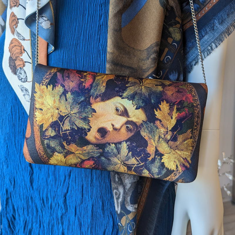 Caravaggio Silk & Leather Bag