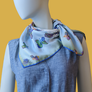 Dreams of Butterflies Small Silk  - Blue Lace Agate
