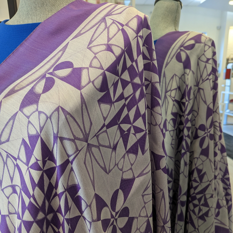 New Optical Woven Silk Scarf