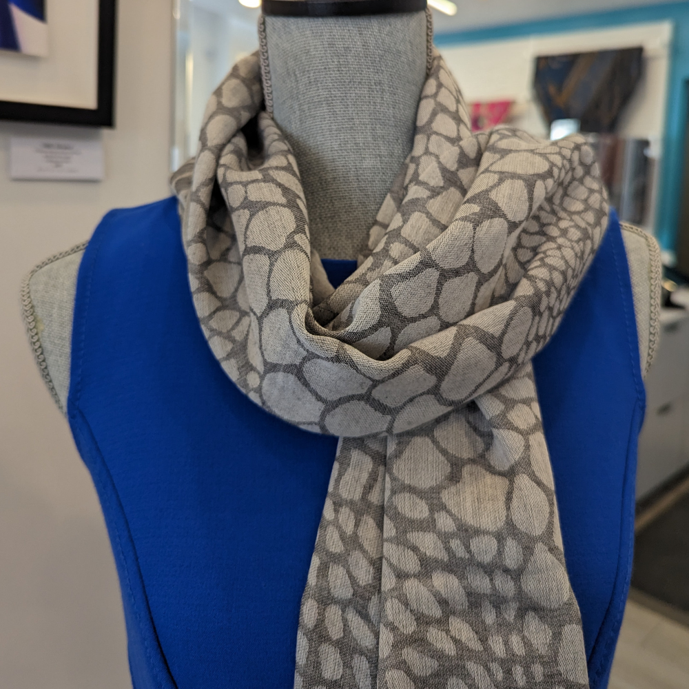 Grey Cashmere & Silk Stole