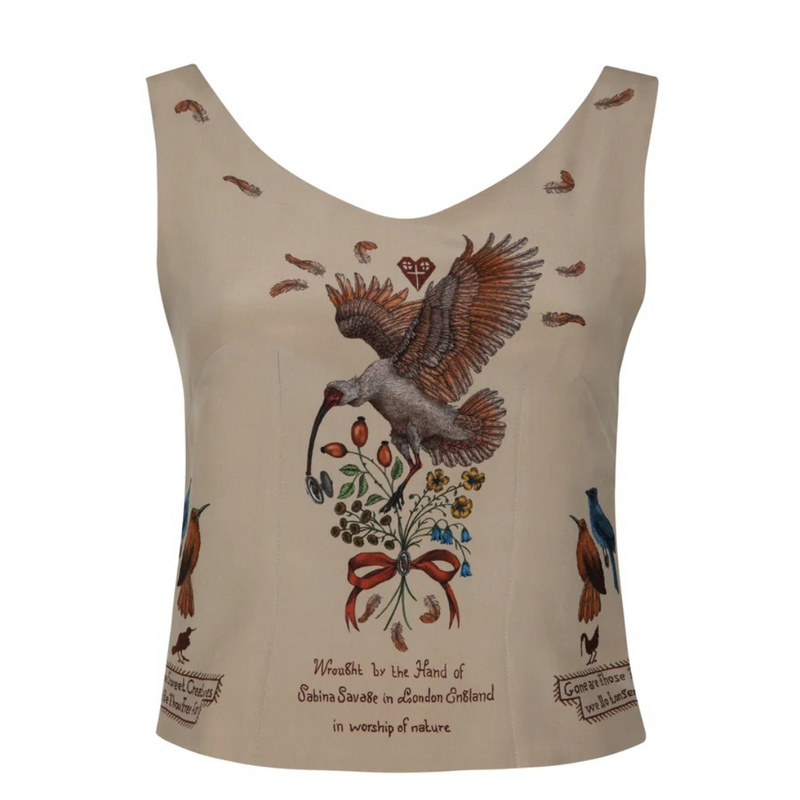 The Birds of Innocence Silk Top