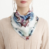 White Terra Silk Crêpe Scarf
