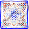 White & Blue Mare Silk Scarf