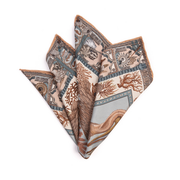 The Pelicans and the Sea Neckerchief/Pocket Square