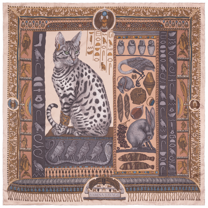 Bastet's Bounty -  90cm x 90cm Silk