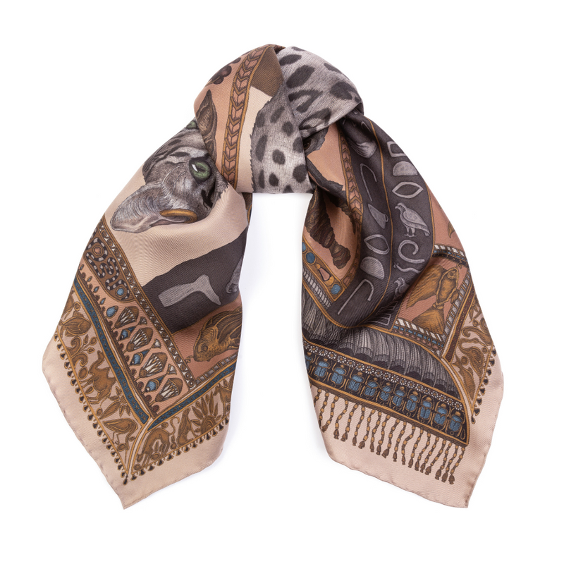 Bastet's Bounty -  90cm x 90cm Silk