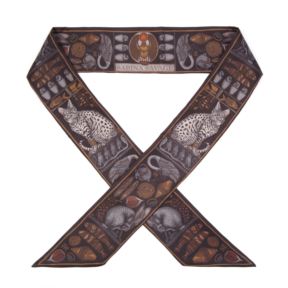 Bastet's Bounty - Large Silk Ribbon